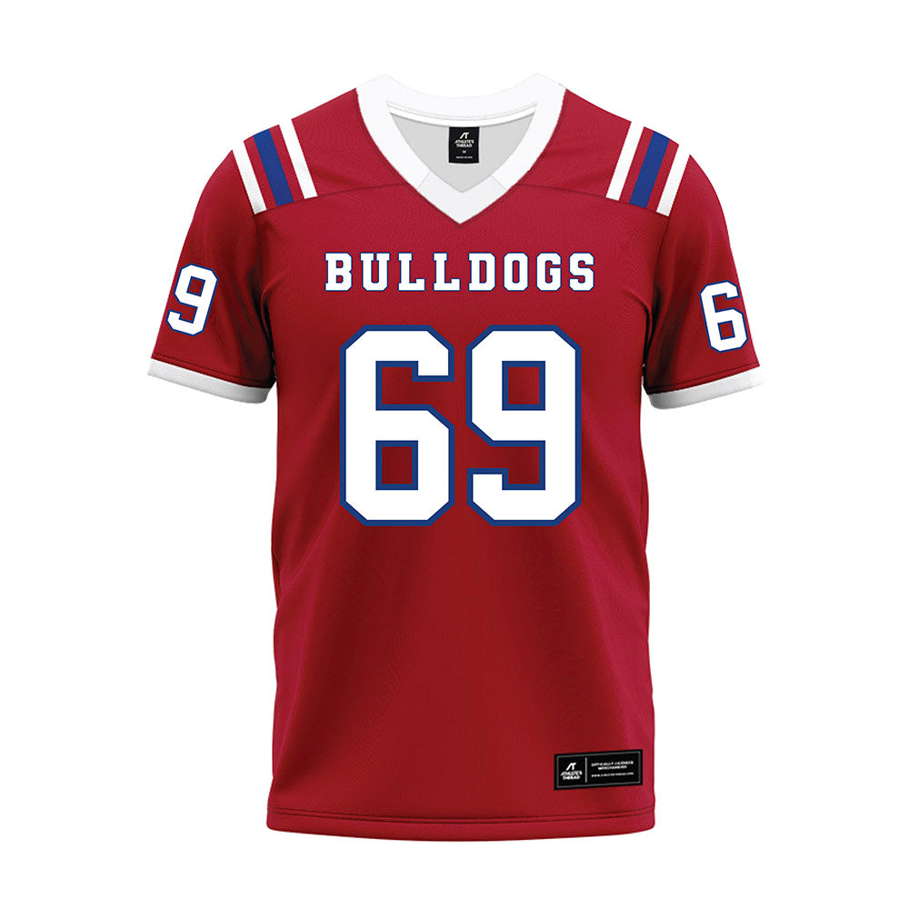 LA Tech - NCAA Football : Trent Sims - Red Premium Football Jersey-0