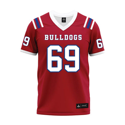 LA Tech - NCAA Football : Trent Sims - Red Premium Football Jersey-0