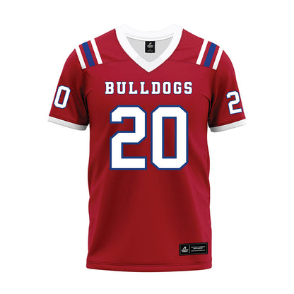 LA Tech - NCAA Football : Ty Jones - Red Premium Football Jersey-0