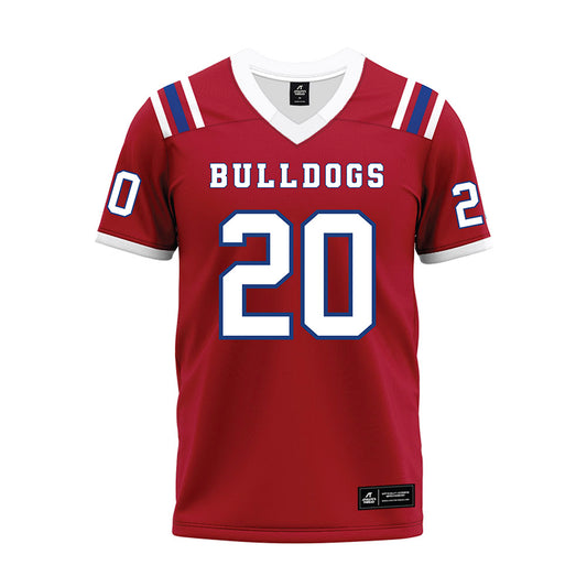 LA Tech - NCAA Football : Ty Jones - Red Premium Football Jersey-0