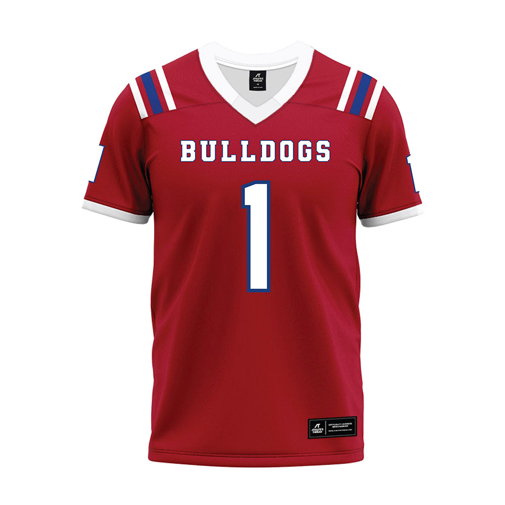 LA Tech - NCAA Football : Sam Fongang - Red Premium Football Jersey-0