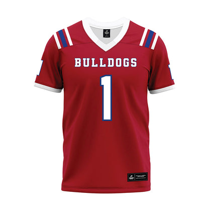 LA Tech - NCAA Football : Sam Fongang - Red Premium Football Jersey-0