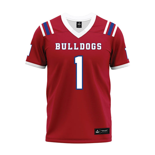 LA Tech - NCAA Football : Sam Fongang - Red Premium Football Jersey-0