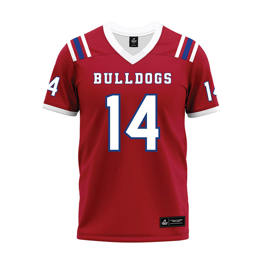 LA Tech - NCAA Football : Damien Richard II - Red Premium Football Jersey-0