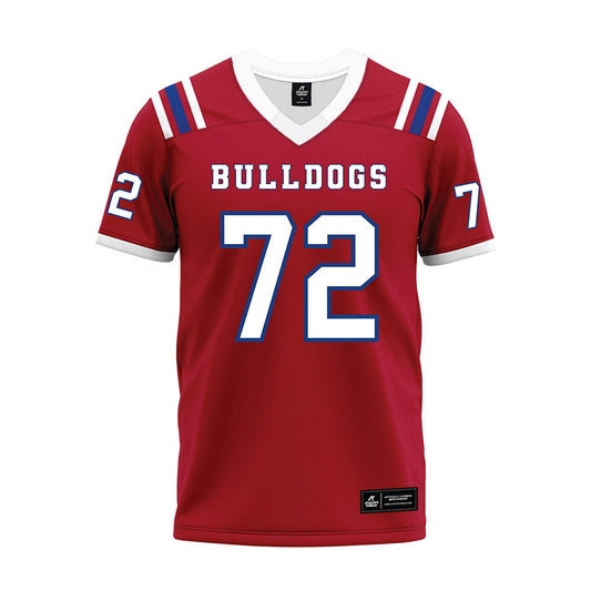 LA Tech - NCAA Football : Hayden Christman - Red Premium Football Jersey-0