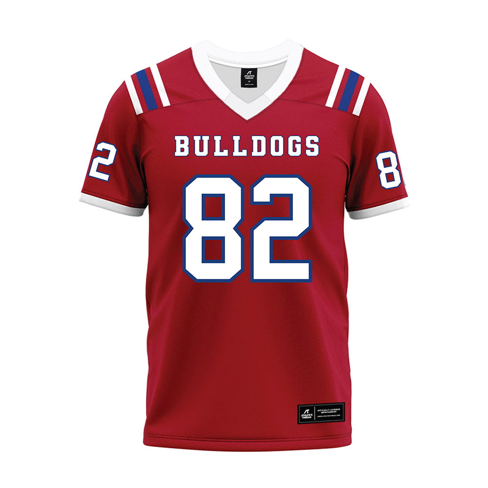 LA Tech - NCAA Football : Luke Seib - Red Premium Football Jersey-0