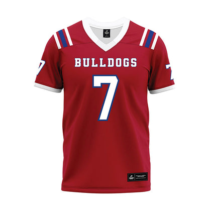 LA Tech - NCAA Football : Janard Lockhardt - Red Premium Football Jersey-0