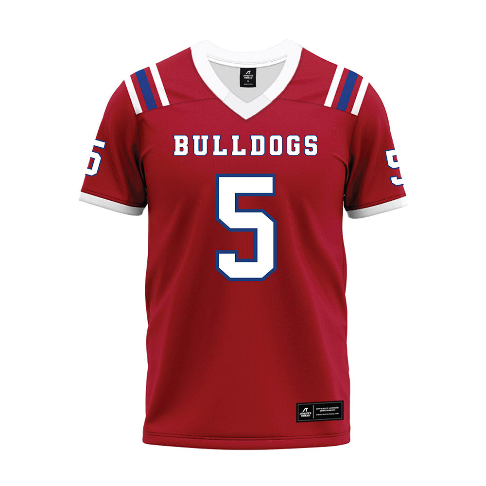 LA Tech - NCAA Football : Ahkhari Johnson - Red Premium Football Jersey-0