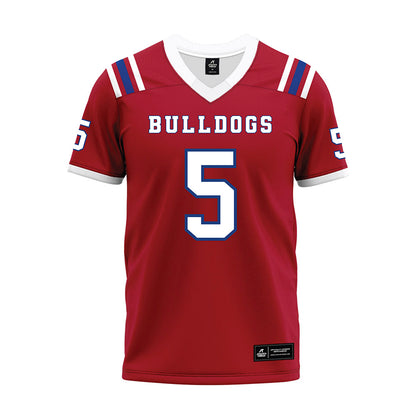 LA Tech - NCAA Football : Ahkhari Johnson - Red Premium Football Jersey-0