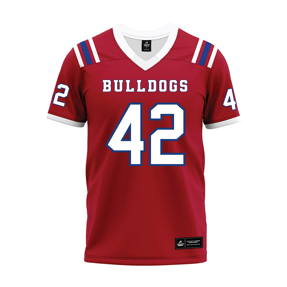 LA Tech - NCAA Football : Siosifa Leota - Red Premium Football Jersey-0