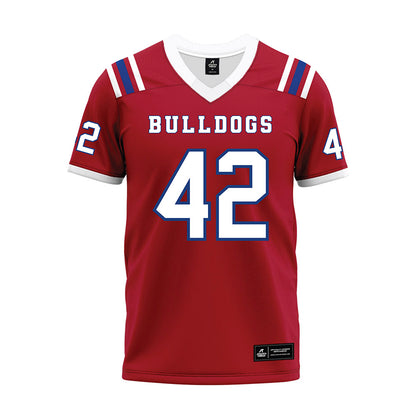 LA Tech - NCAA Football : Siosifa Leota - Red Premium Football Jersey-0