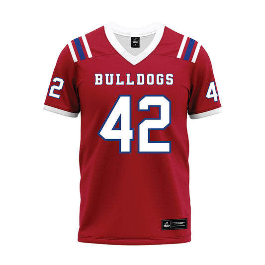 LA Tech - NCAA Football : Siosifa Leota - Red Premium Football Jersey-0