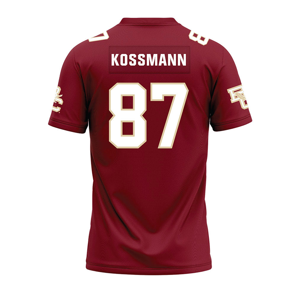 Boston College - NCAA Football : Cameron Kossmann - Premium Football Jersey-1