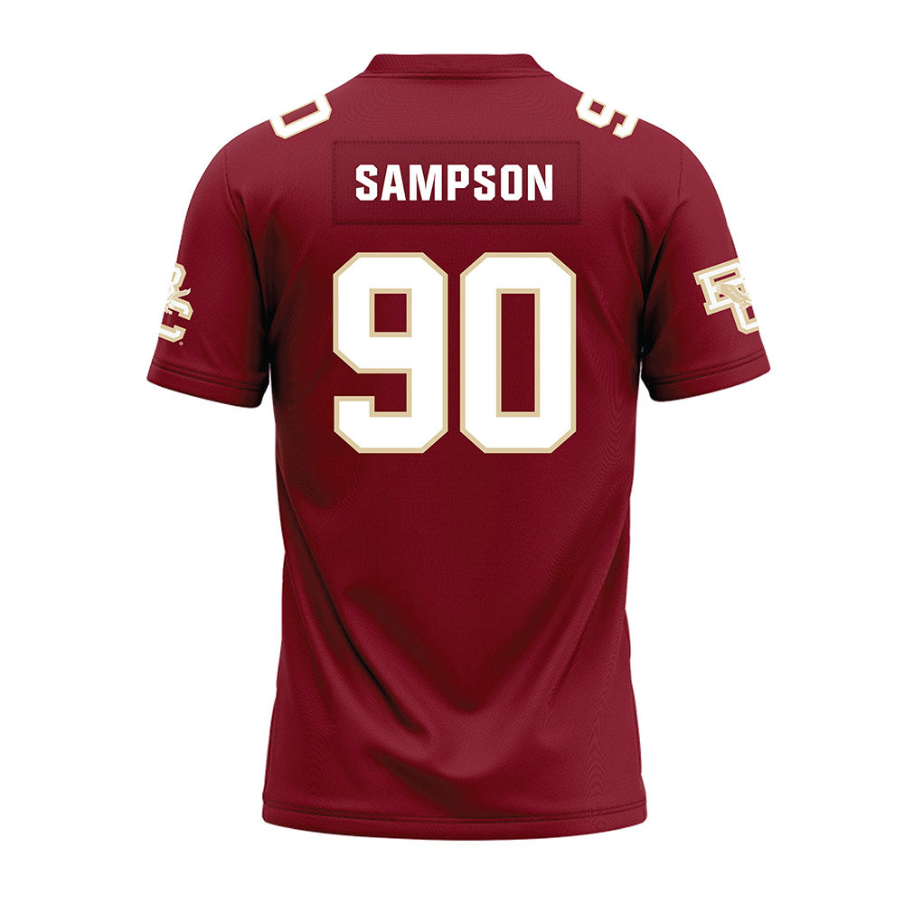 Boston College - NCAA Football : KJ Sampson - Premium Football Jersey-1