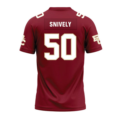 Boston College - NCAA Football : Owen Snively - Premium Football Jersey-1