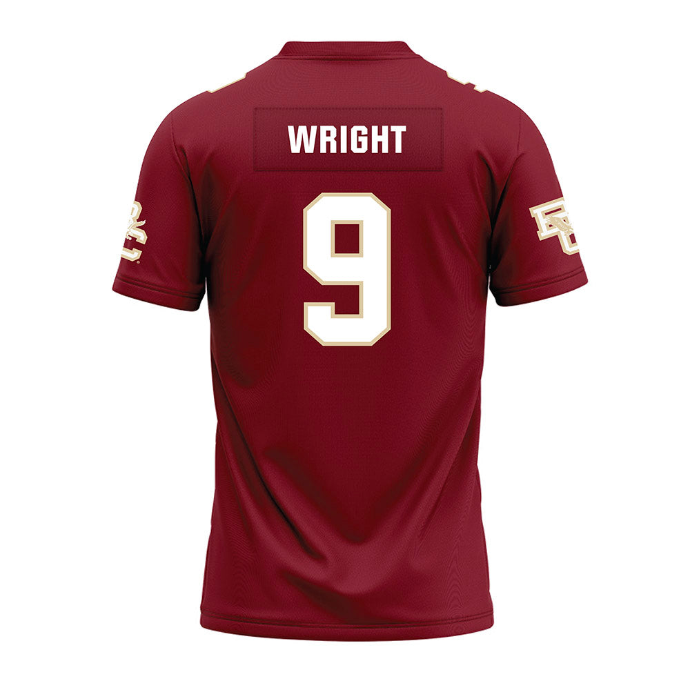 Boston College - NCAA Football : Landon Wright - Premium Football Jersey-1