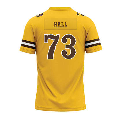 Wyoming - NCAA Football : Caleb Hall - Premium Football Jersey-1