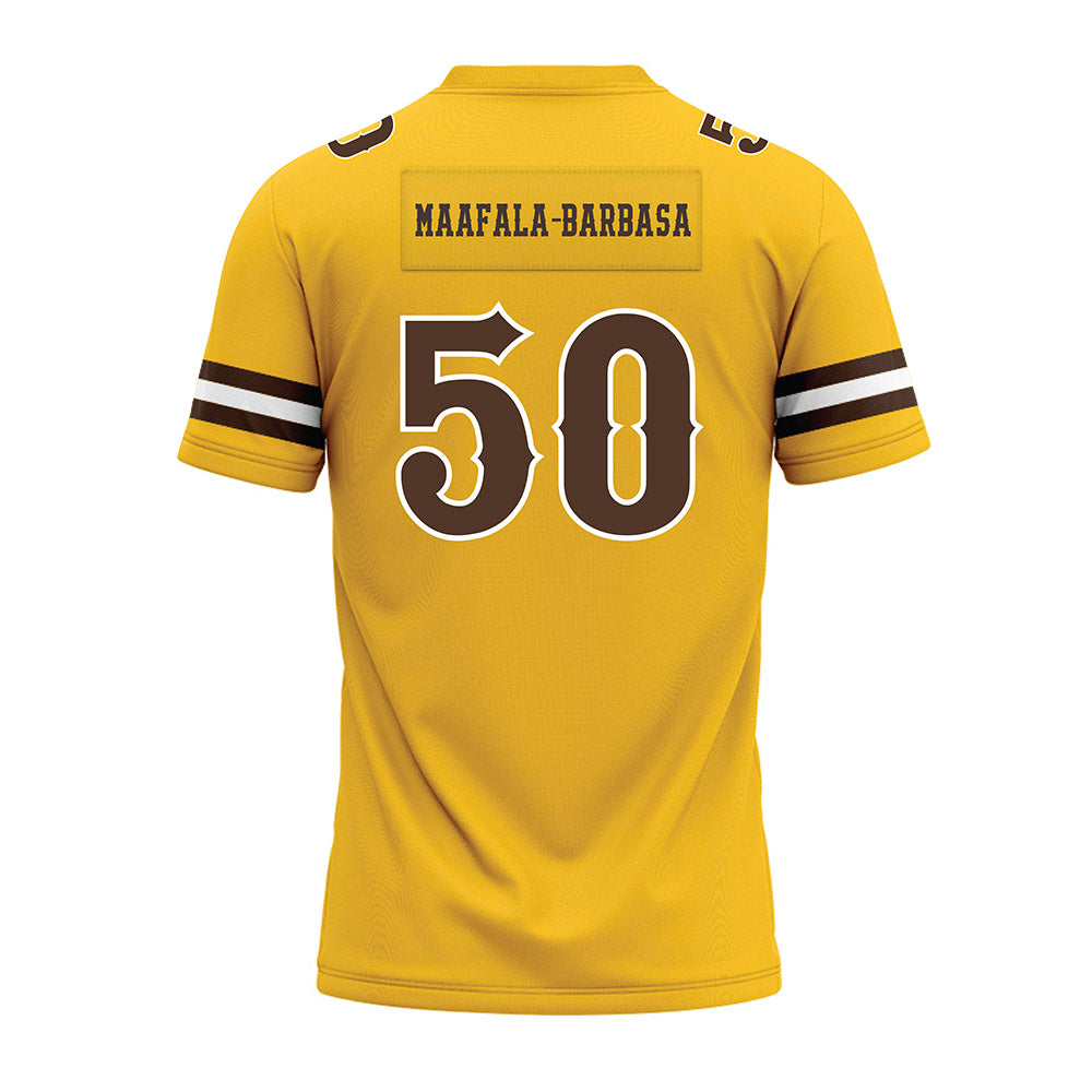 Wyoming - NCAA Football : Tanielu Maafala-Barbasa - Premium Football Jersey-1