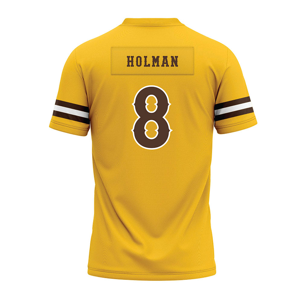 Wyoming - NCAA Football : Markell Holman - Premium Football Jersey-1