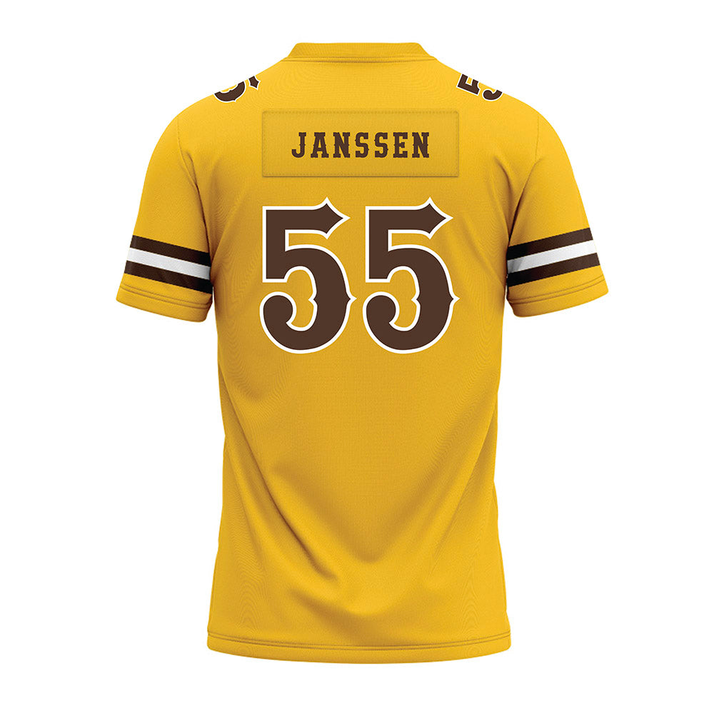 Wyoming - NCAA Football : Kalvin Janssen - Premium Football Jersey-1