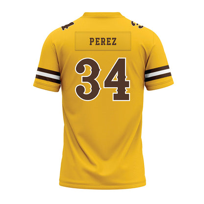Wyoming - NCAA Football : Steven Perez - Premium Football Jersey-1