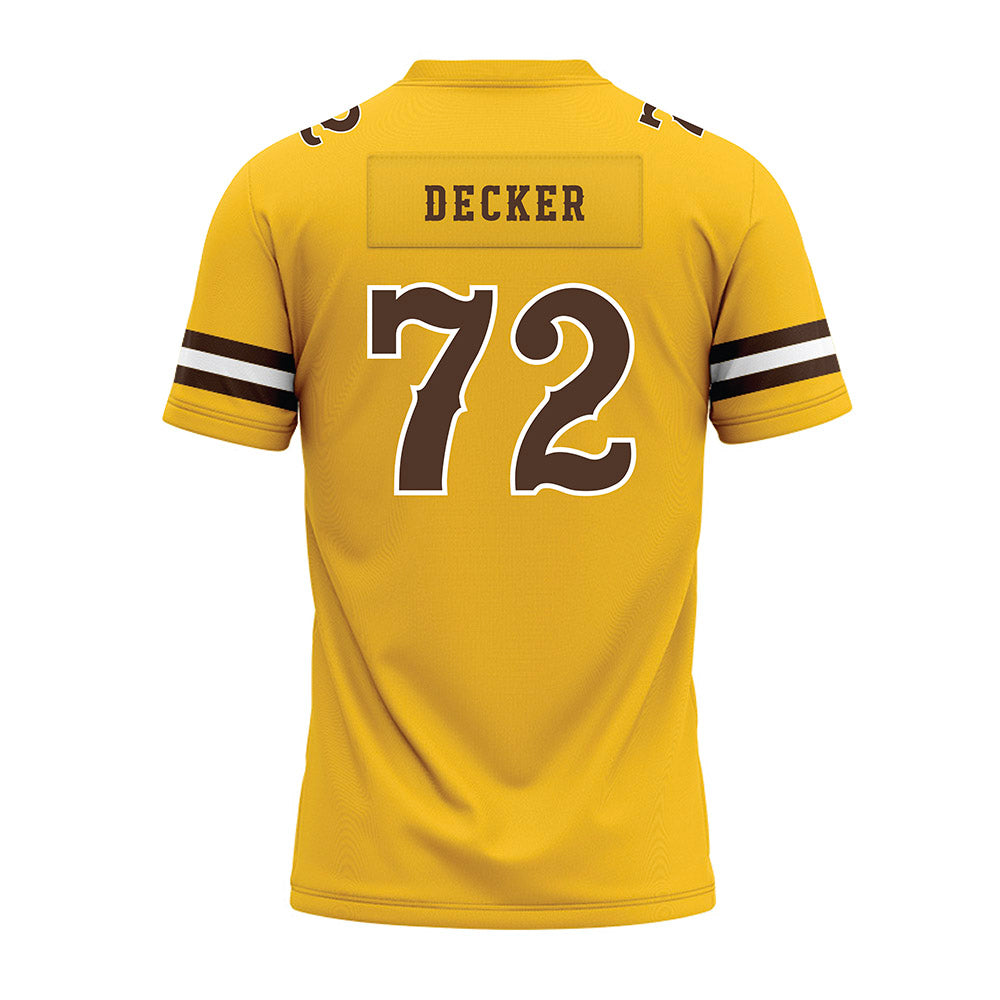 Wyoming - NCAA Football : Pierce Decker - Premium Football Jersey-1