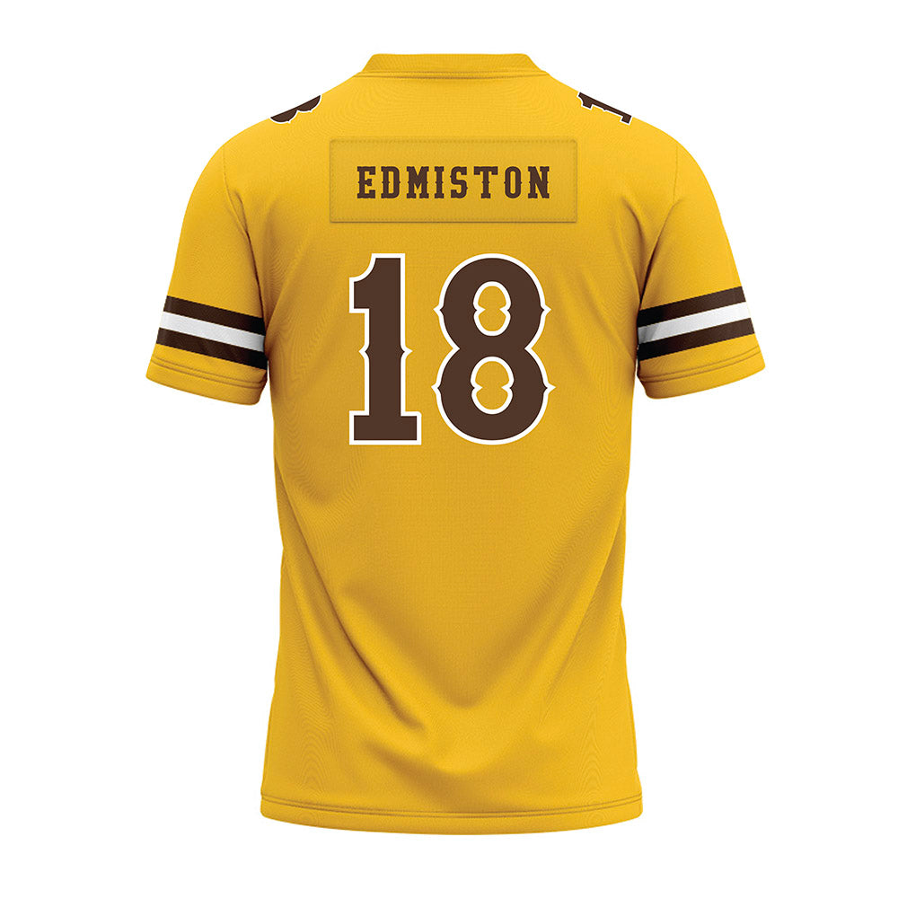 Wyoming - NCAA Football : Bart Edmiston - Premium Football Jersey-1