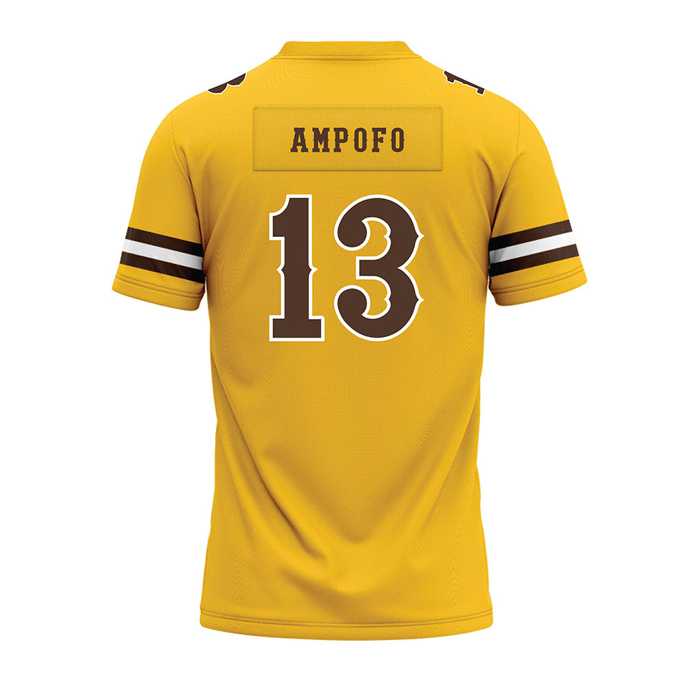Wyoming - NCAA Football : Elvin Ampofo - Premium Football Jersey-1