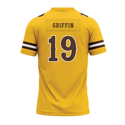 Wyoming - NCAA Football : Kendall Griffin - Premium Football Jersey-1