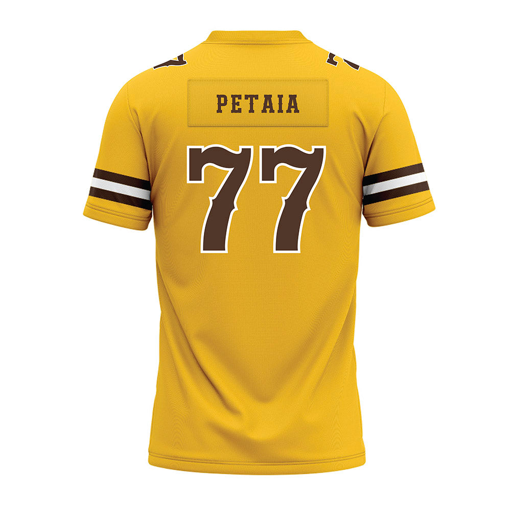Wyoming - NCAA Football : Josiah Petaia - Premium Football Jersey-1