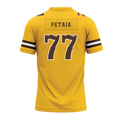 Wyoming - NCAA Football : Josiah Petaia - Premium Football Jersey-1