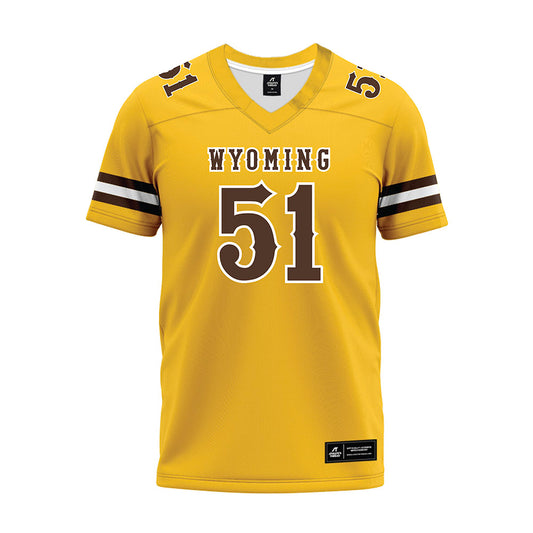 Wyoming - NCAA Football : Thaddeus Gianaris - Premium Football Jersey-0