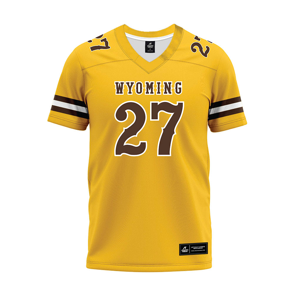 Wyoming - NCAA Football : Joaquin Sandoval - Premium Football Jersey