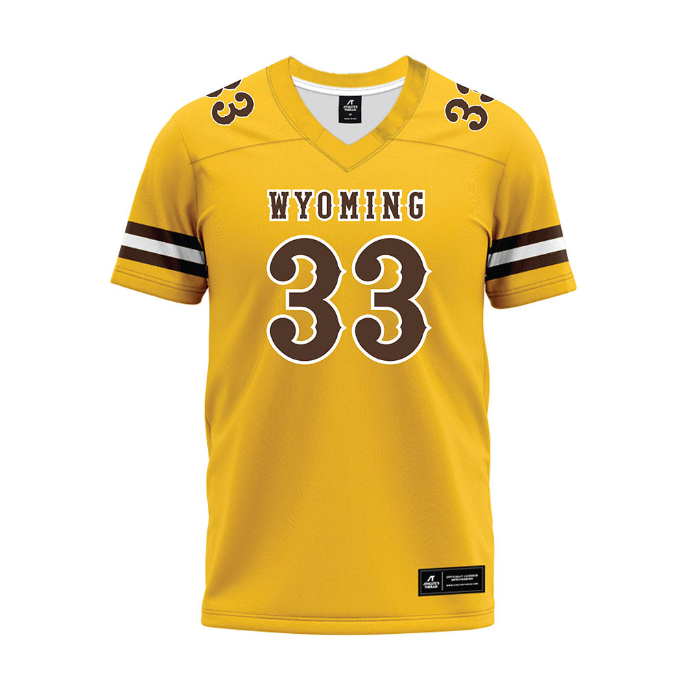 Wyoming - NCAA Football : Parker Moore - Premium Football Jersey-0
