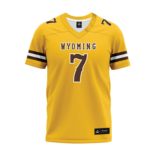 Wyoming - NCAA Football : Junus McGraw - Premium Football Jersey-0