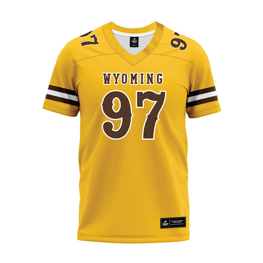 Wyoming - NCAA Football : Alexander Haswell - Premium Football Jersey-0