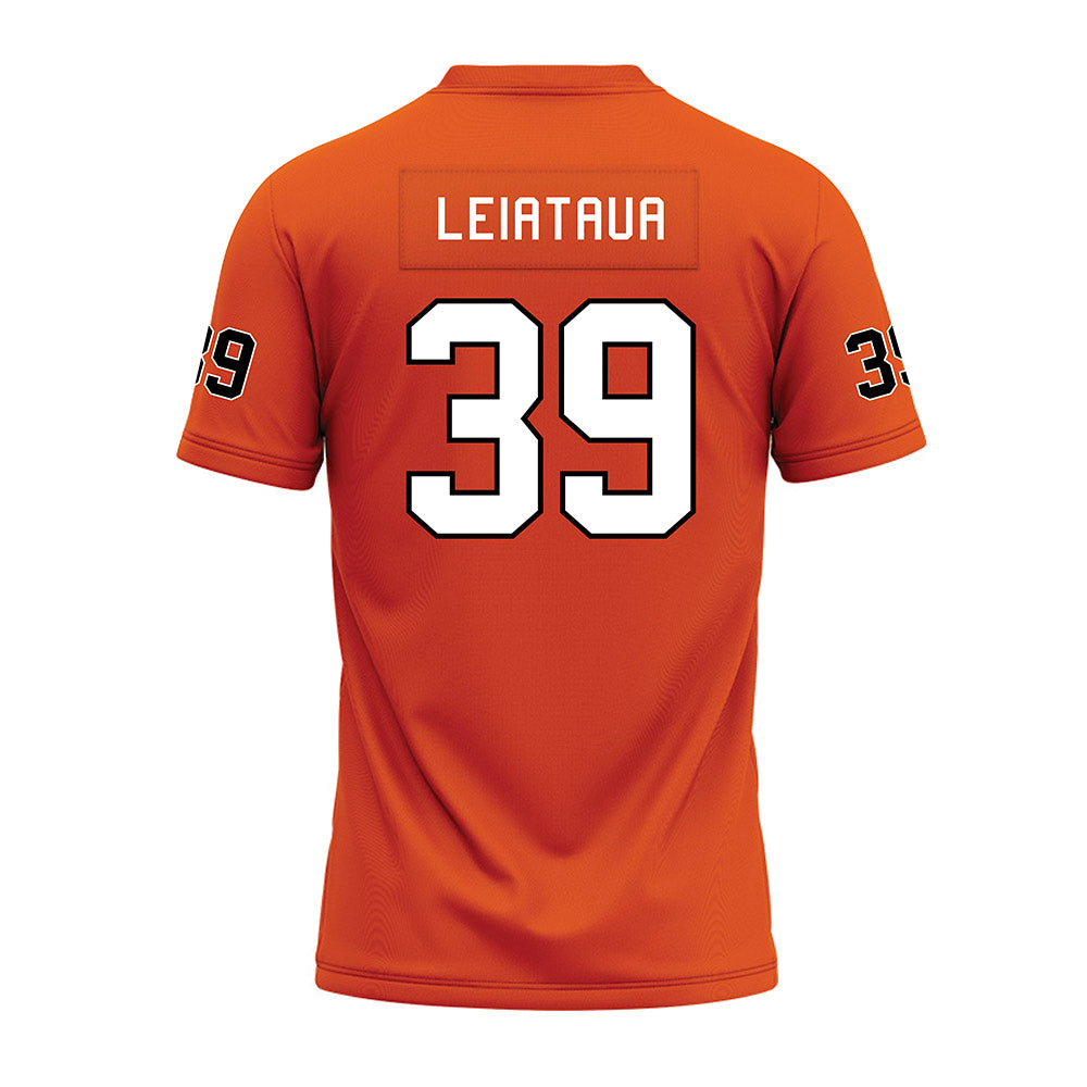 UTPB - NCAA Football : Eli Leiataua - Premium Football Jersey-1