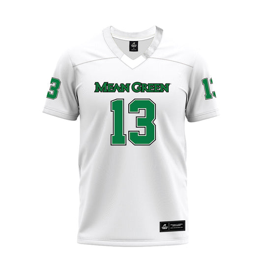 North Texas - NCAA Football : Justin Stevenson - Premium Football Jersey-0