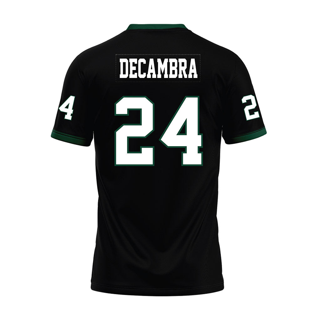 Hawaii - NCAA Football : Kodi DeCambra - Black Premium Football Jersey-1