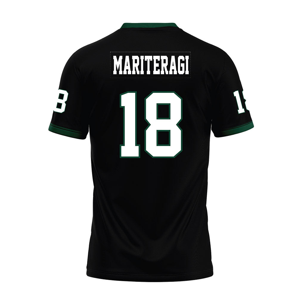 Hawaii - NCAA Football : Zaden Mariteragi - Black Premium Football Jersey-1
