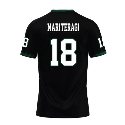 Hawaii - NCAA Football : Zaden Mariteragi - Black Premium Football Jersey-1