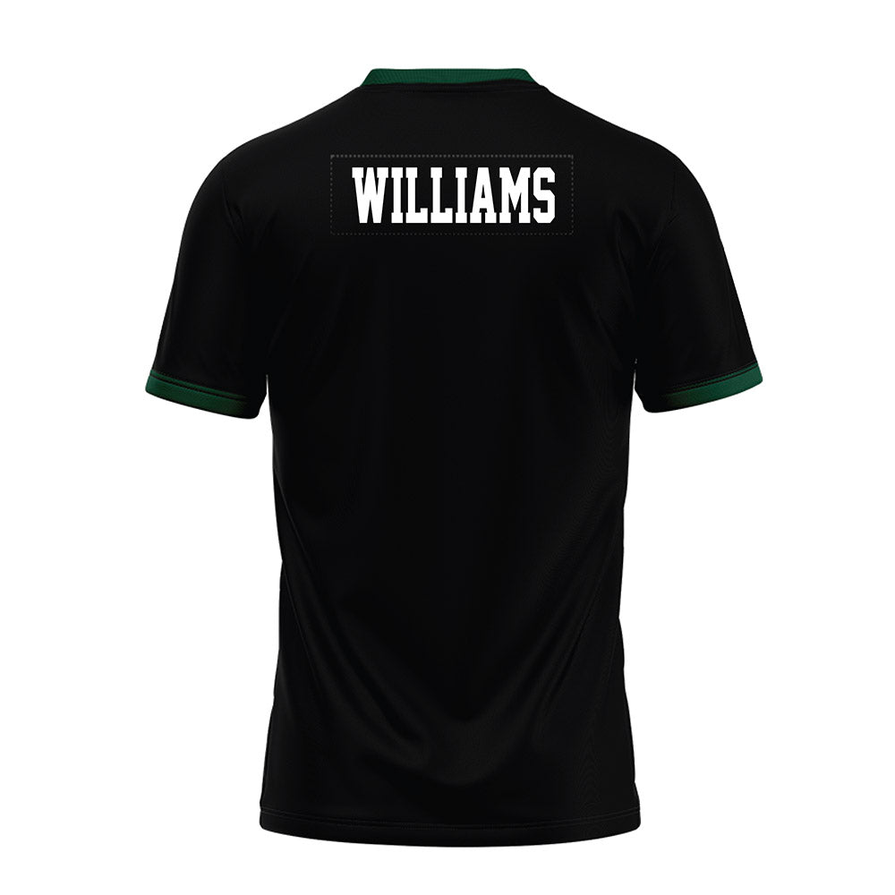 Hawaii - NCAA Football : Elijah Williams - Black Premium Football Jersey-1