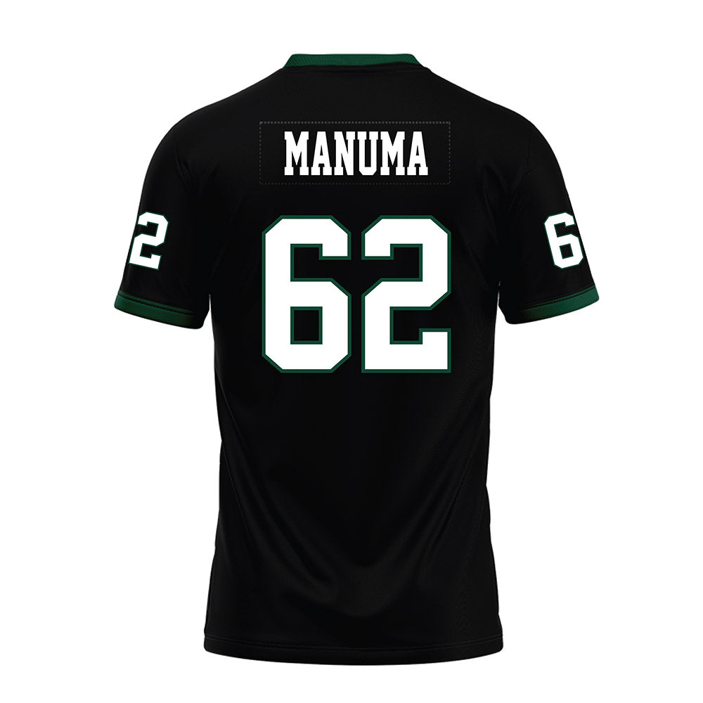 Hawaii - NCAA Football : Lautaimi Manuma - Black Premium Football Jersey-1