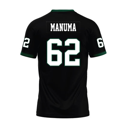 Hawaii - NCAA Football : Lautaimi Manuma - Black Premium Football Jersey-1