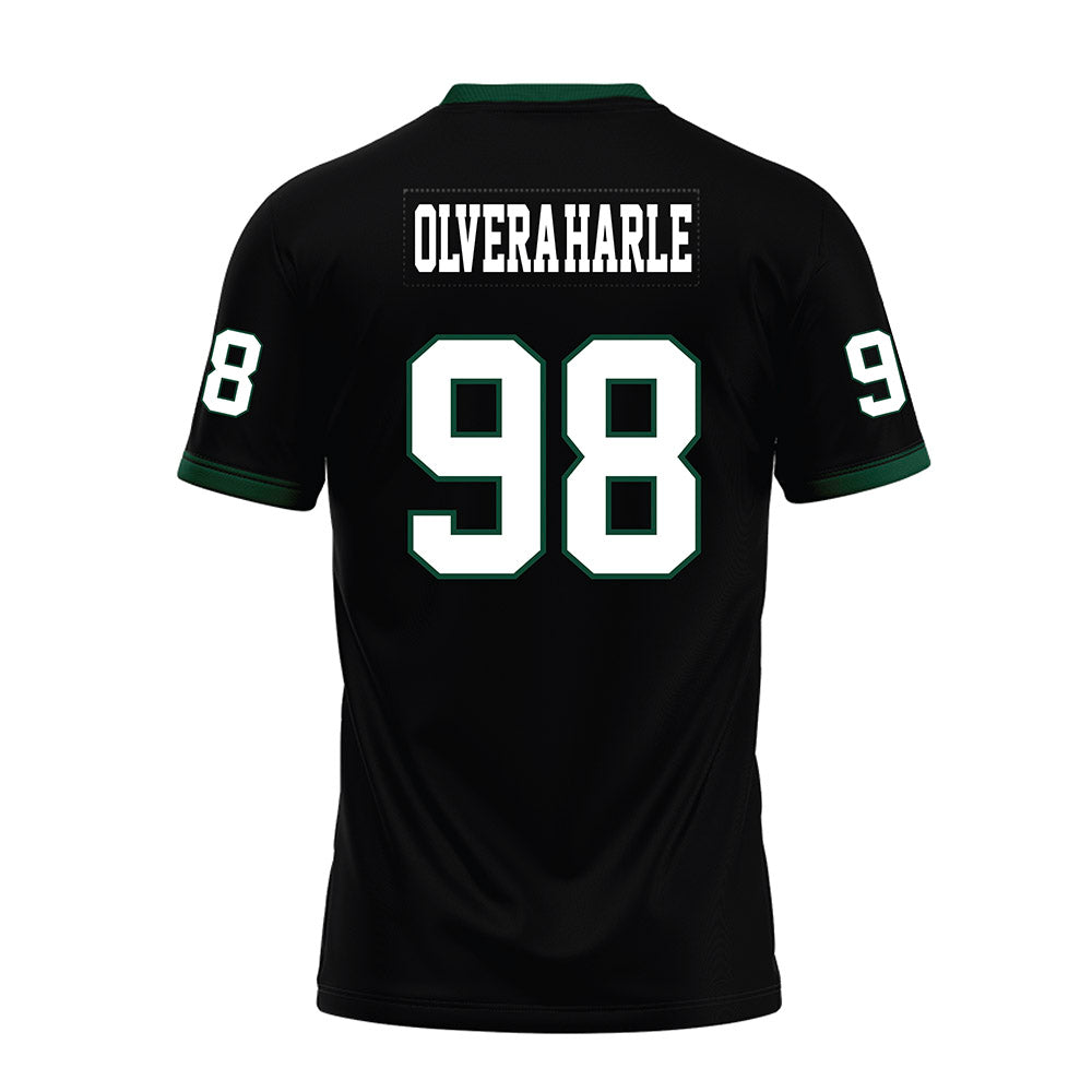 Hawaii - NCAA Football : Sean Olvera-Harle - Black Premium Football Jersey-1