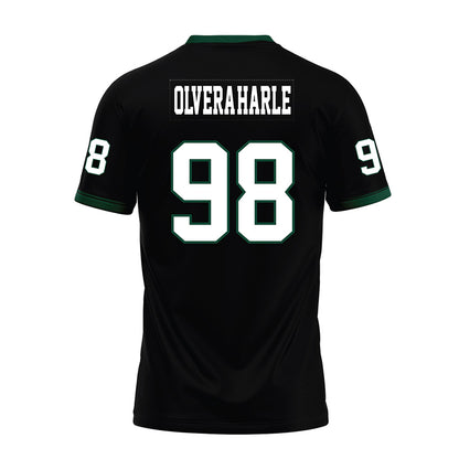 Hawaii - NCAA Football : Sean Olvera-Harle - Black Premium Football Jersey-1