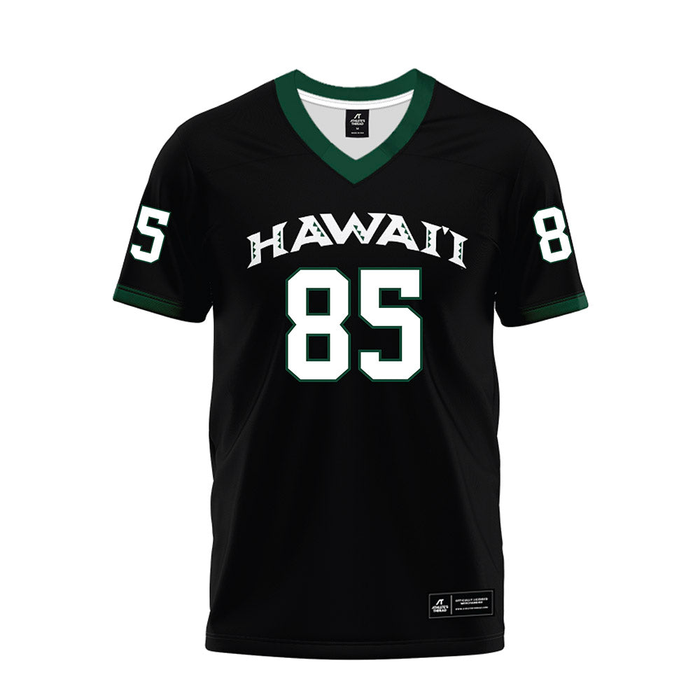 Hawaii - NCAA Football : Oakie Salavea - Black Premium Football Jersey-0