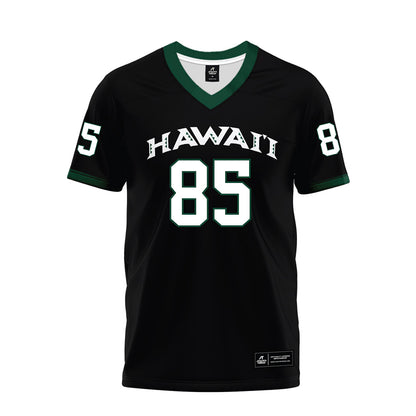 Hawaii - NCAA Football : Oakie Salavea - Black Premium Football Jersey-0