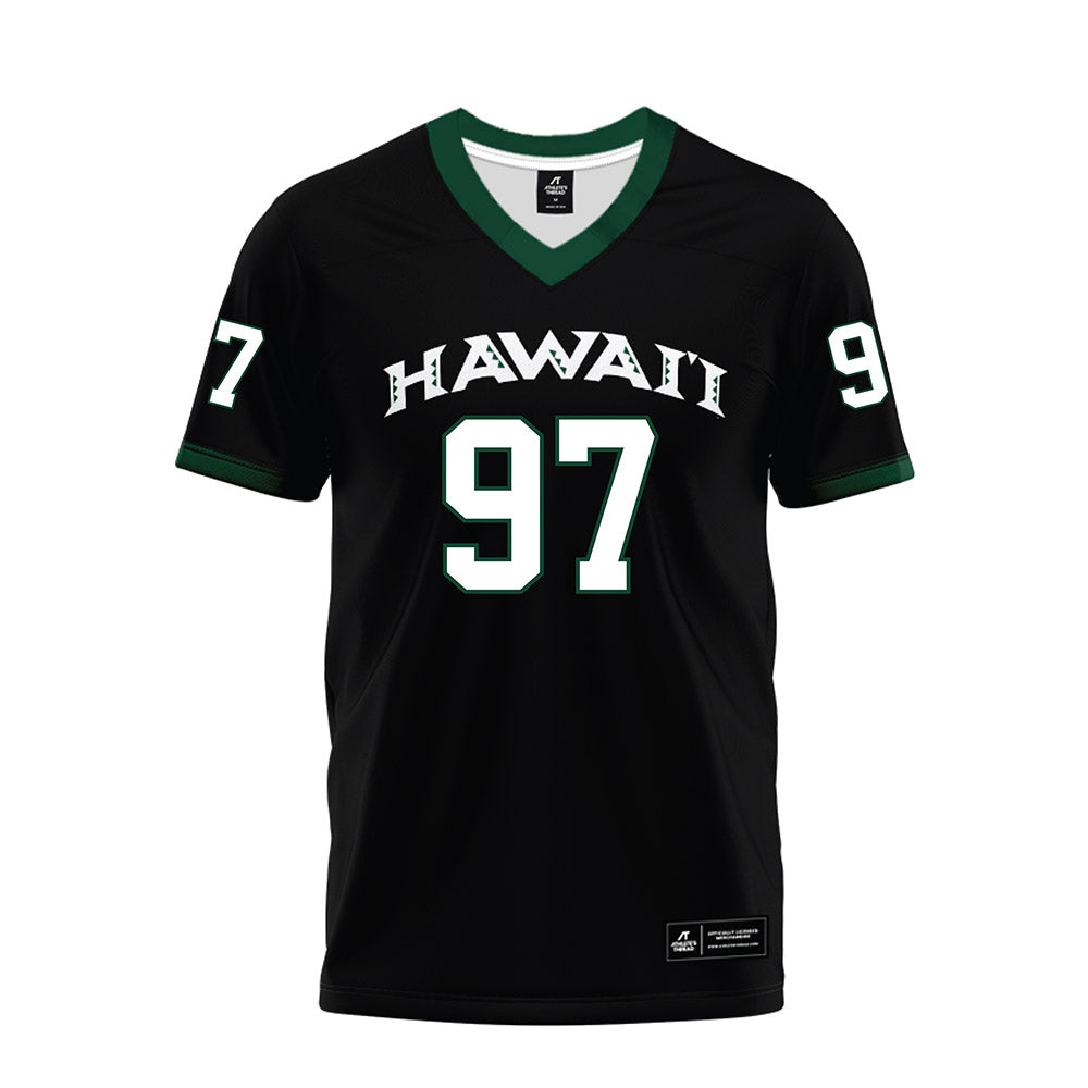 Hawaii - NCAA Football : Jordan Lynch - Black Premium Football Jersey-0