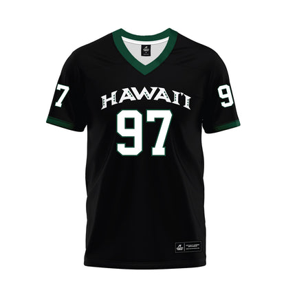 Hawaii - NCAA Football : Jordan Lynch - Black Premium Football Jersey-0